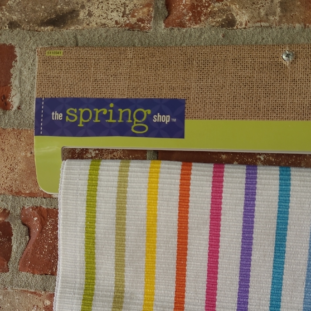 The Spring Shop Colorful Striped Table Runner - Picture 3 of 3